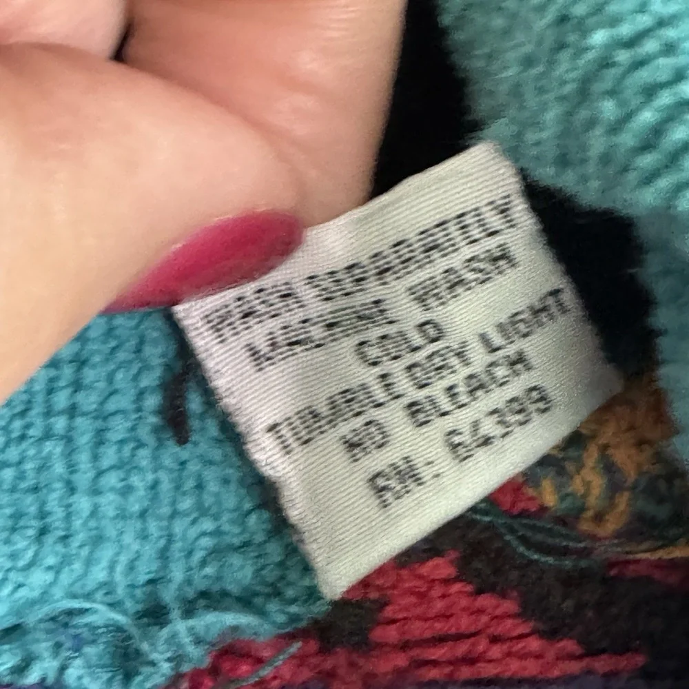 Vintage TJ Lawford Women Turkish Cotton Terry Robe Size Small Terrycloth 80s 90s - Picture 6 of 12